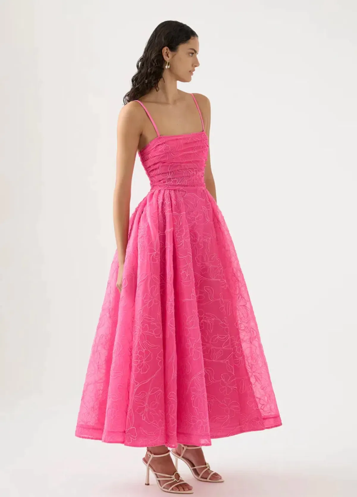 Aje Evangeline Cornelli Maxi Dress in Protea Pink Size 16 - Image 2