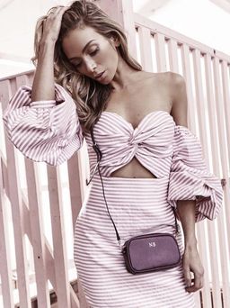 Asilio Candy Eyed Dress Pink White Stripe Size 6 for rent on The Volte - image 4