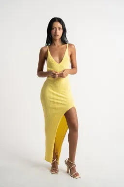 Isabelle Quinn Millie Maxi Dress Yellow Size 6 for rent on The Volte - image 1