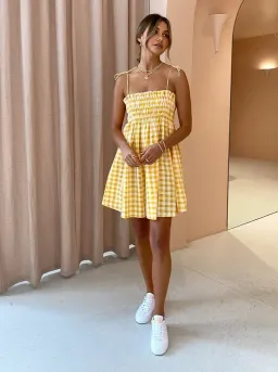 Steele Ayanna Mini Dress in Papaya Size M/Au 10 for rent on The Volte - image 1