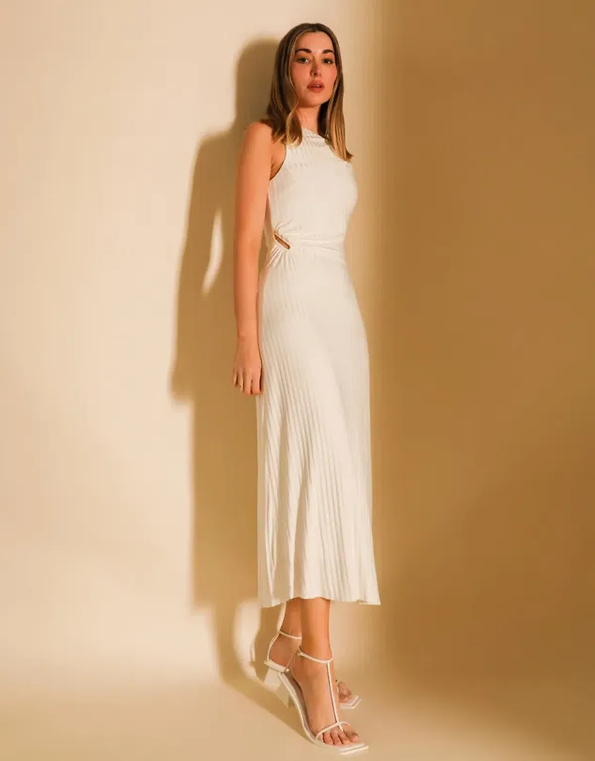 Lover Meadow Midi Dress White Size 6 - Image 1