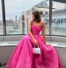 Aje Evangeline Cornelli Maxi Dress Protea Pink Size 14 for rent on The Volte - image 5