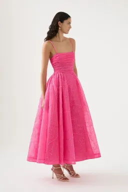 Aje Evangeline Cornelli Maxi Dress Protea Pink Size 14 for rent on The Volte - image 2