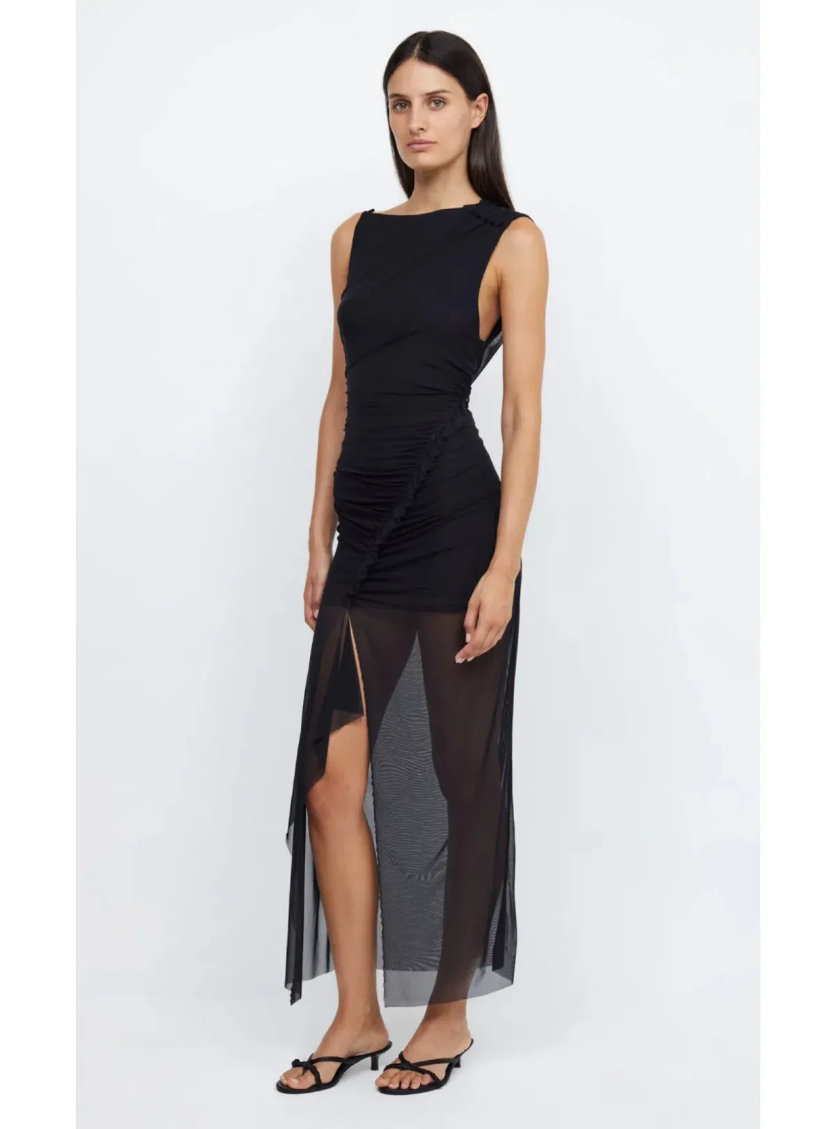 Bec & Bridge - The Julien Asym Maxi Dress Black - Size AU 6 - Image 2