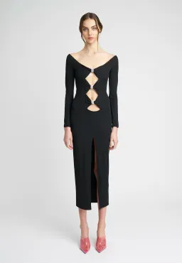 Nicola Finetti Romina Dress Black Size 10 for rent on The Volte - image 1