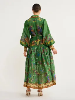 Alemais Birdie Shirtdress Green Size AU 6 for rent on The Volte - image 3