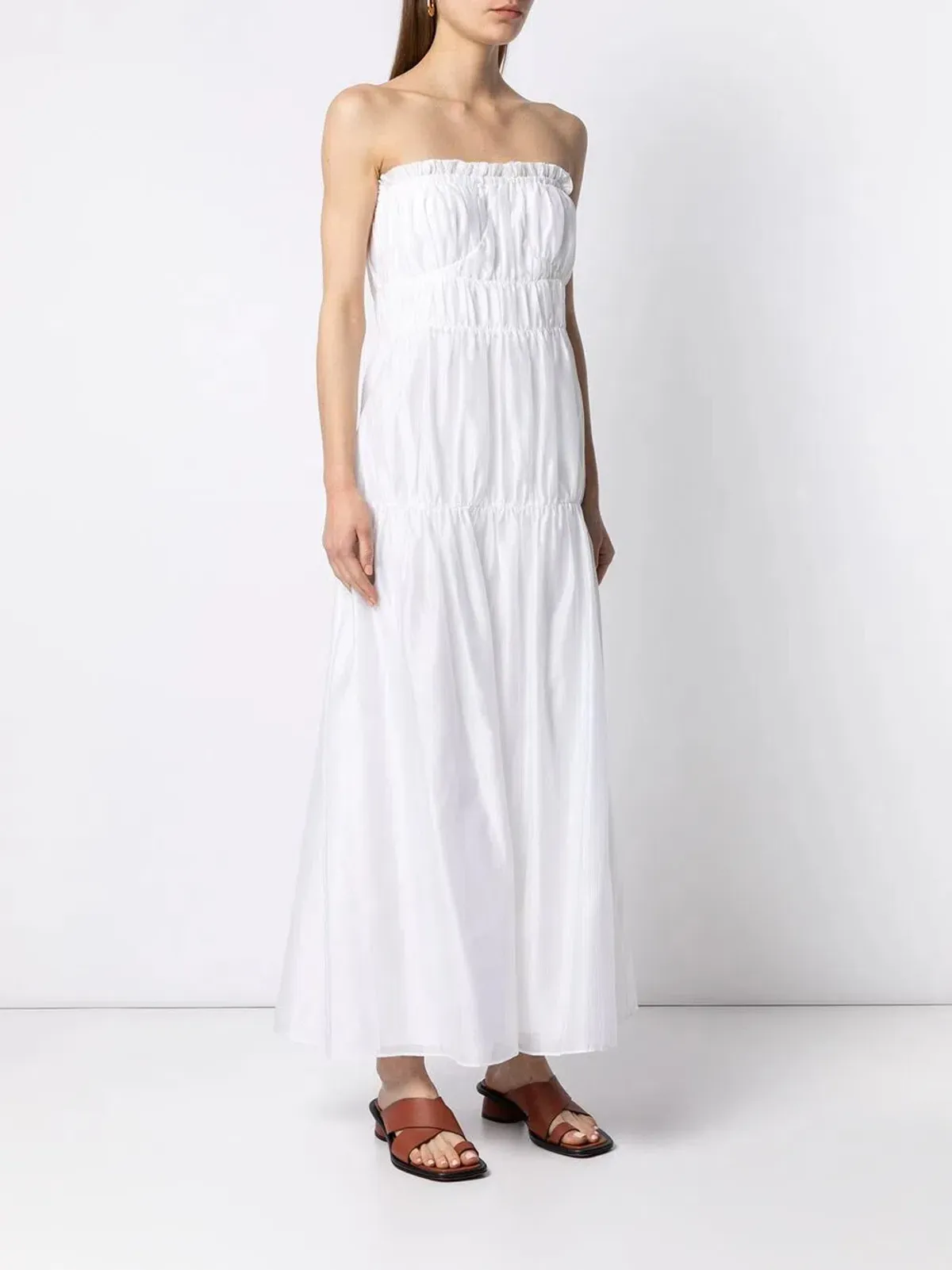 Sir the Label Dimitri Strapless Dress in Ivory Size 0 / AU 6 - Image 1