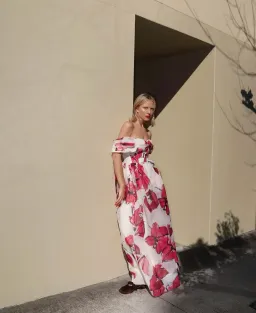 Aje Cordelia Corseted Maxi Dress Falling Floral Size 10 for rent on The Volte - image 3
