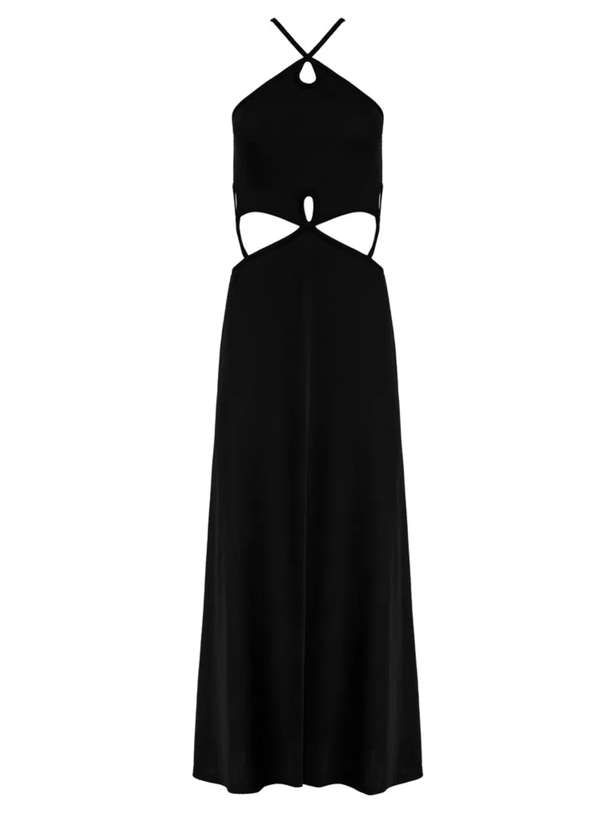 Christopher Esber Looped Cutaway Sleeveless Dress Black Size 8 - Image 2