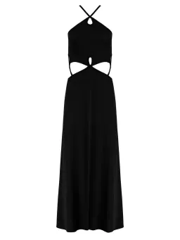 Christopher Esber Looped Cutaway Sleeveless Dress Black Size 8 for rent on The Volte - image 2