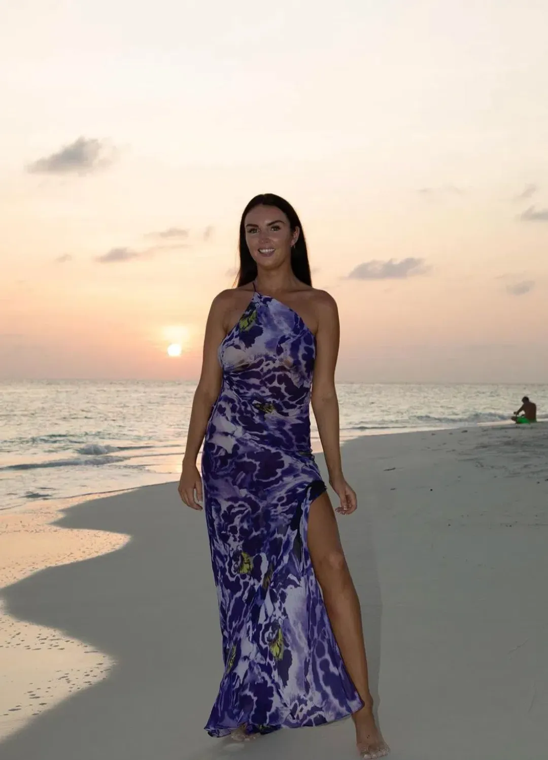 Rat & Boa Simonetta Maxi Dress Purple Size 6 for rent on The Volte - main image