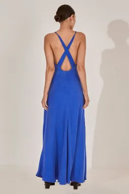 Sovere Arlo Midi Dress Blue Size 6 for rent on The Volte - image 2
