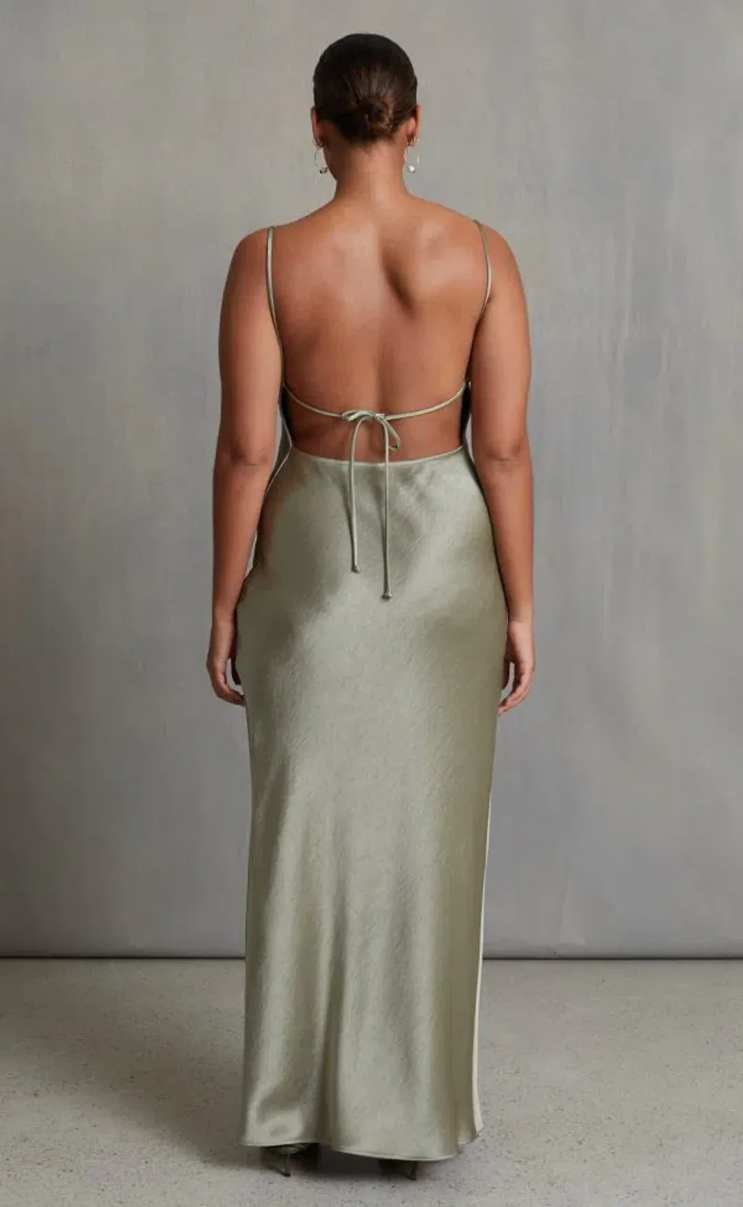 Bec & Bridge The Dreamer Tie Maxi Dress Sage Size 10 for rent on The Volte - main image