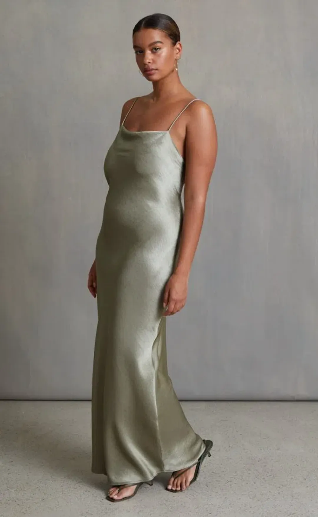 Bec & Bridge The Dreamer Tie Maxi Dress Sage Size 10 for rent on The Volte - main image