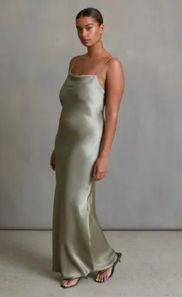 Bec & Bridge The Dreamer Tie Maxi Dress Sage Size 10 for rent on The Volte - image 2