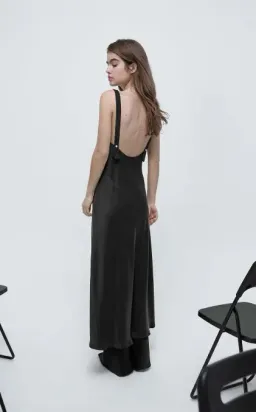 Silk Laundry Deco Ruched Dress Black Size XS / AU 6 for rent on The Volte - image 2