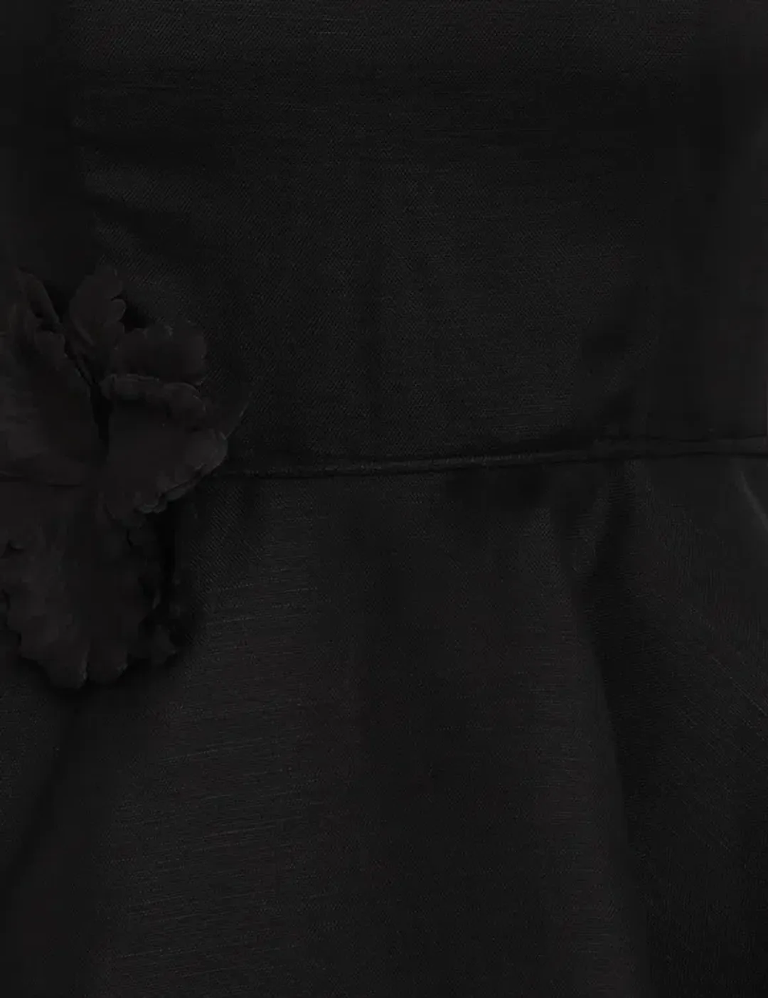 Zimmermann Luminosity Liftoff Flower Mini Dress Black Size 1 / AU 10 for rent on The Volte - main image