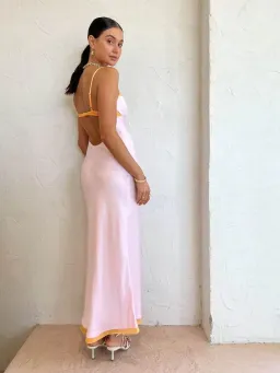 Bec & Bridge Joelle Maxi Dress Pink Size 8 for rent on The Volte - image 4