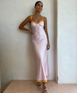 Bec & Bridge Joelle Maxi Dress Pink Size 8 for rent on The Volte - image 3