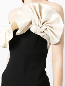 Rachel Gilbert Lavina Midi Dress Black/White Size 1 / AU 8 for rent on The Volte - image 8