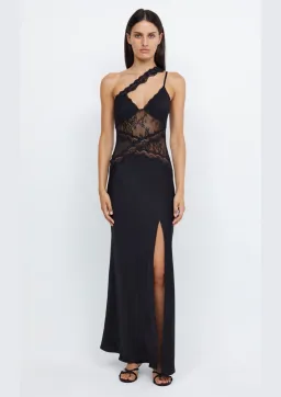 Bec & Bridge Ria Asym Maxi Dress Black Size 8 for rent on The Volte - image 1