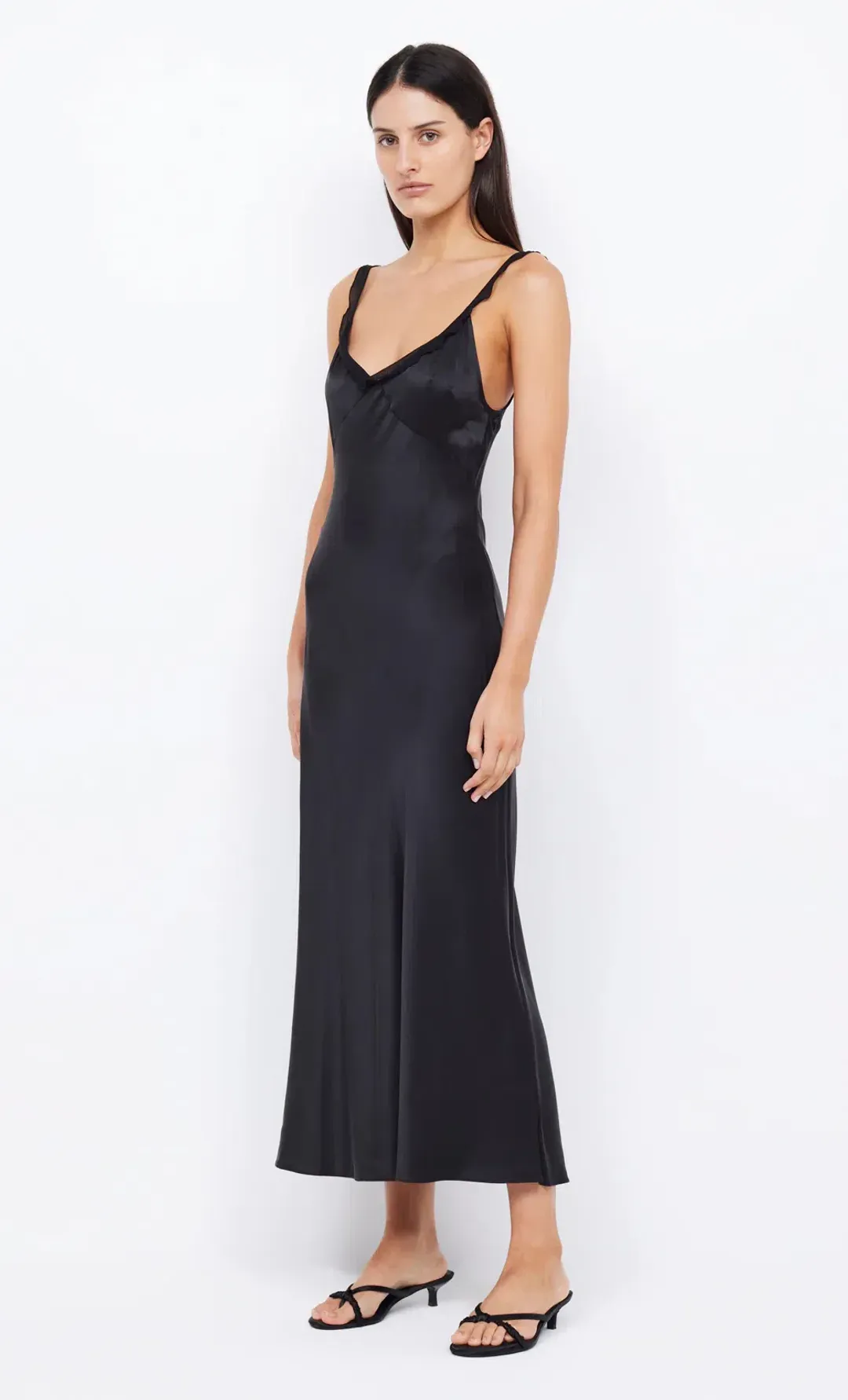 Bec & Bridge Archer Midi Dress Black Size AU 6 for rent on The Volte - main image