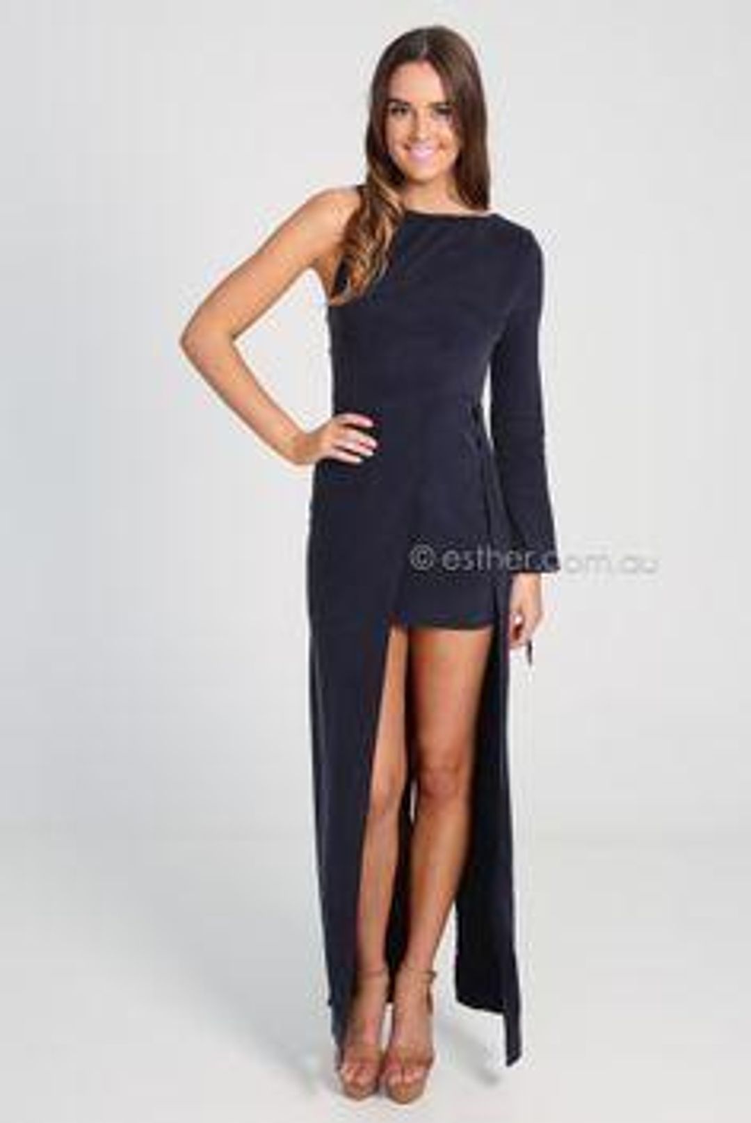Winona Valentine Dress Navy size 6 for rent on The Volte - main image