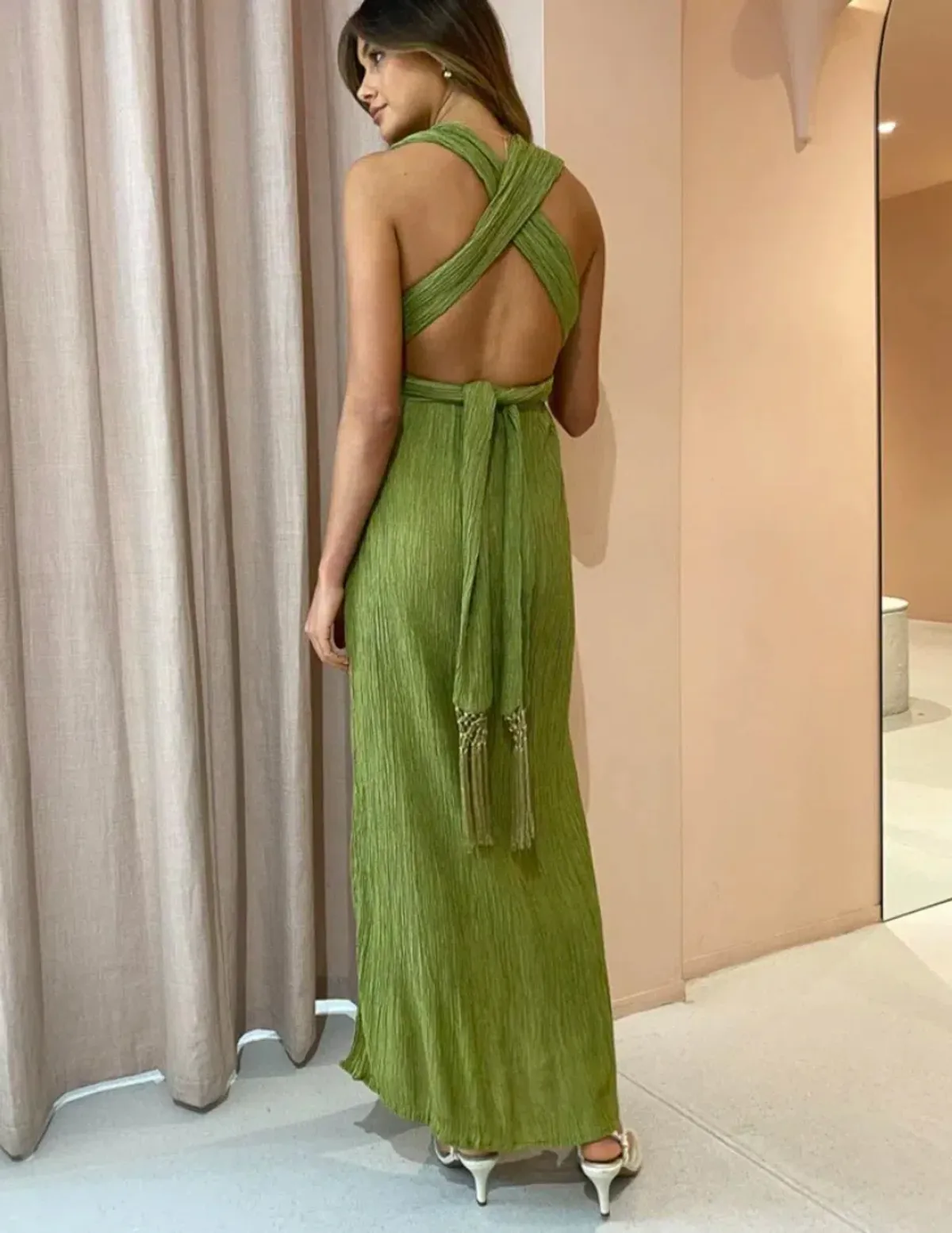 Savannah Morrow Verita Dress in Agave Size 8 - Image 2