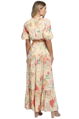 Significant Other Salvador Top and Skirt Set Picnic Peonies Multi Print Size 10 for rent on The Volte - image 3