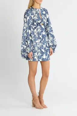 Significant Other Holly Mini Dress Blue Print Size 12 for rent on The Volte - image 2