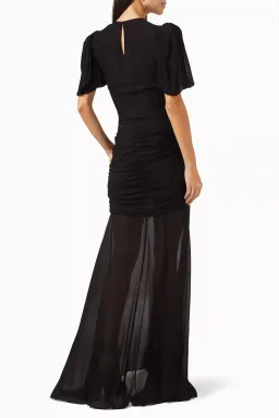 De La Vali Olympia Maxi Dress Black Size 8 for rent on The Volte - image 2