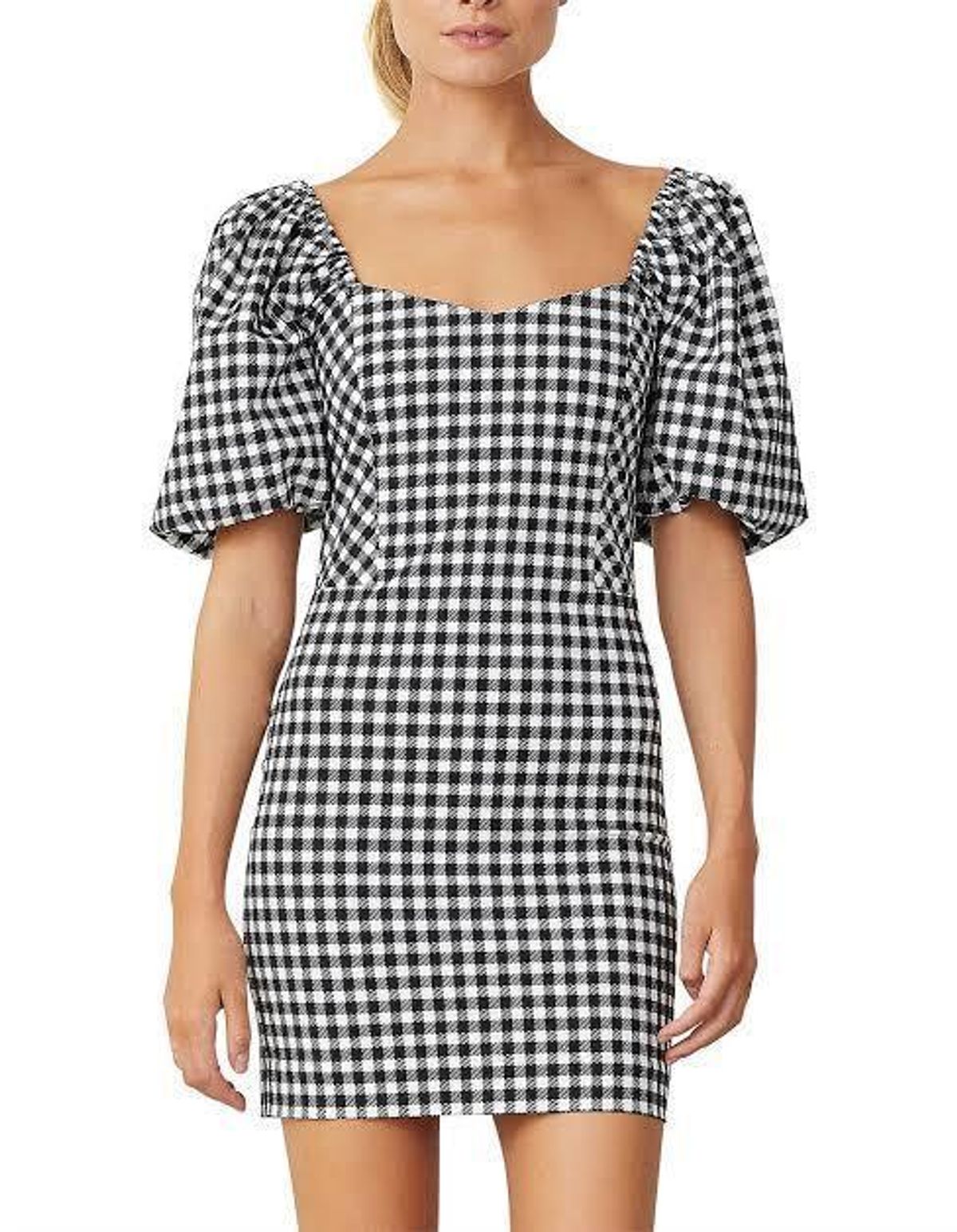 Bec & Bridge Check It Out Mini Dress Print Size 8 - Image 1