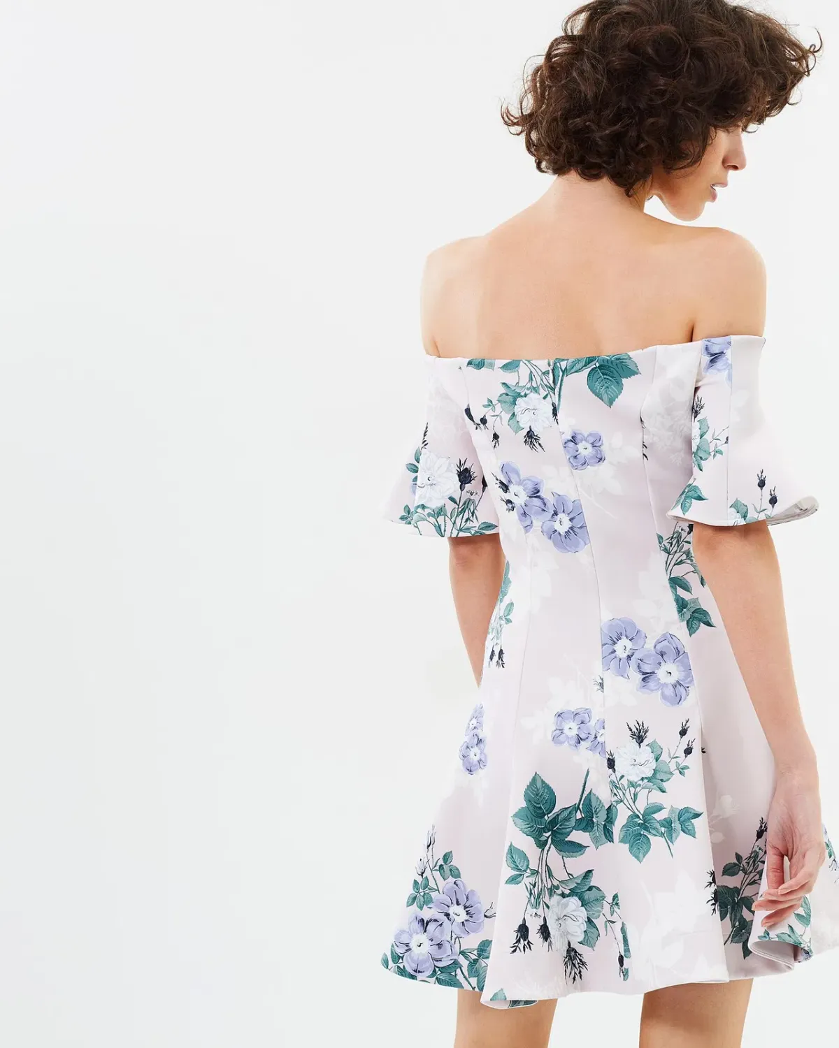 Lover Petunia Off Shoulder Mini Dress Floral Size 6 - Image 3