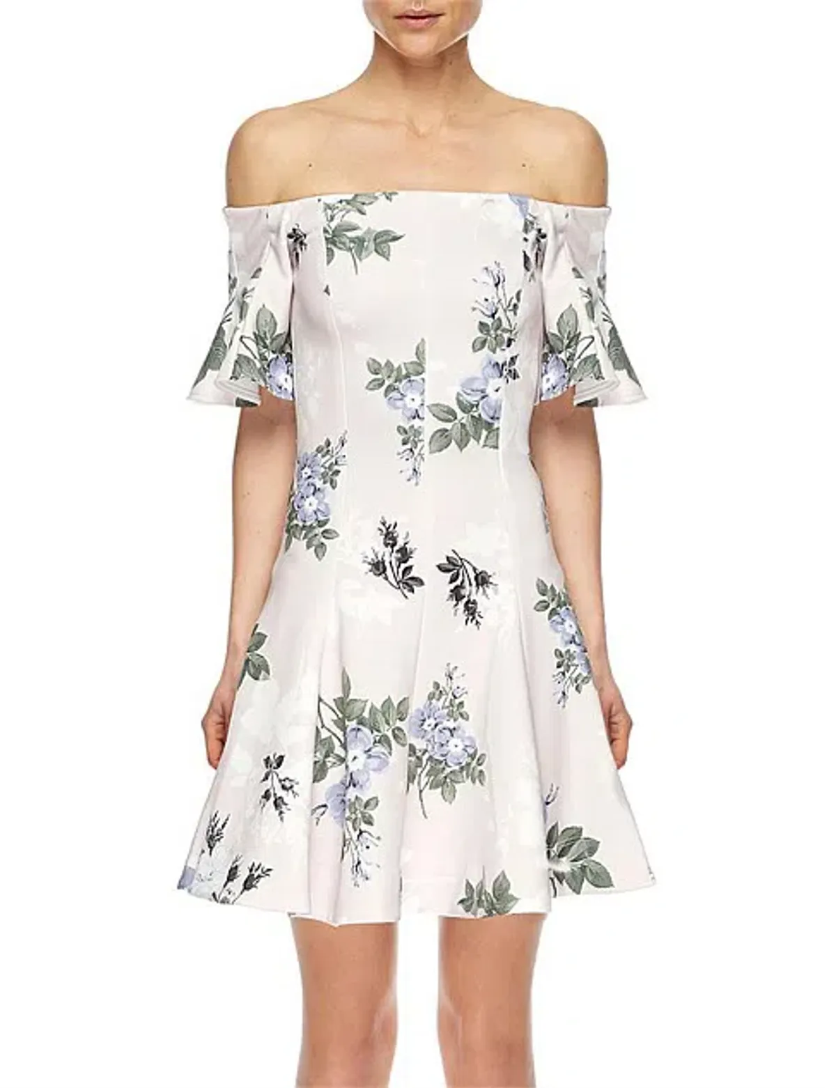 Lover Petunia Off Shoulder Mini Dress Floral Size 6 - Image 6