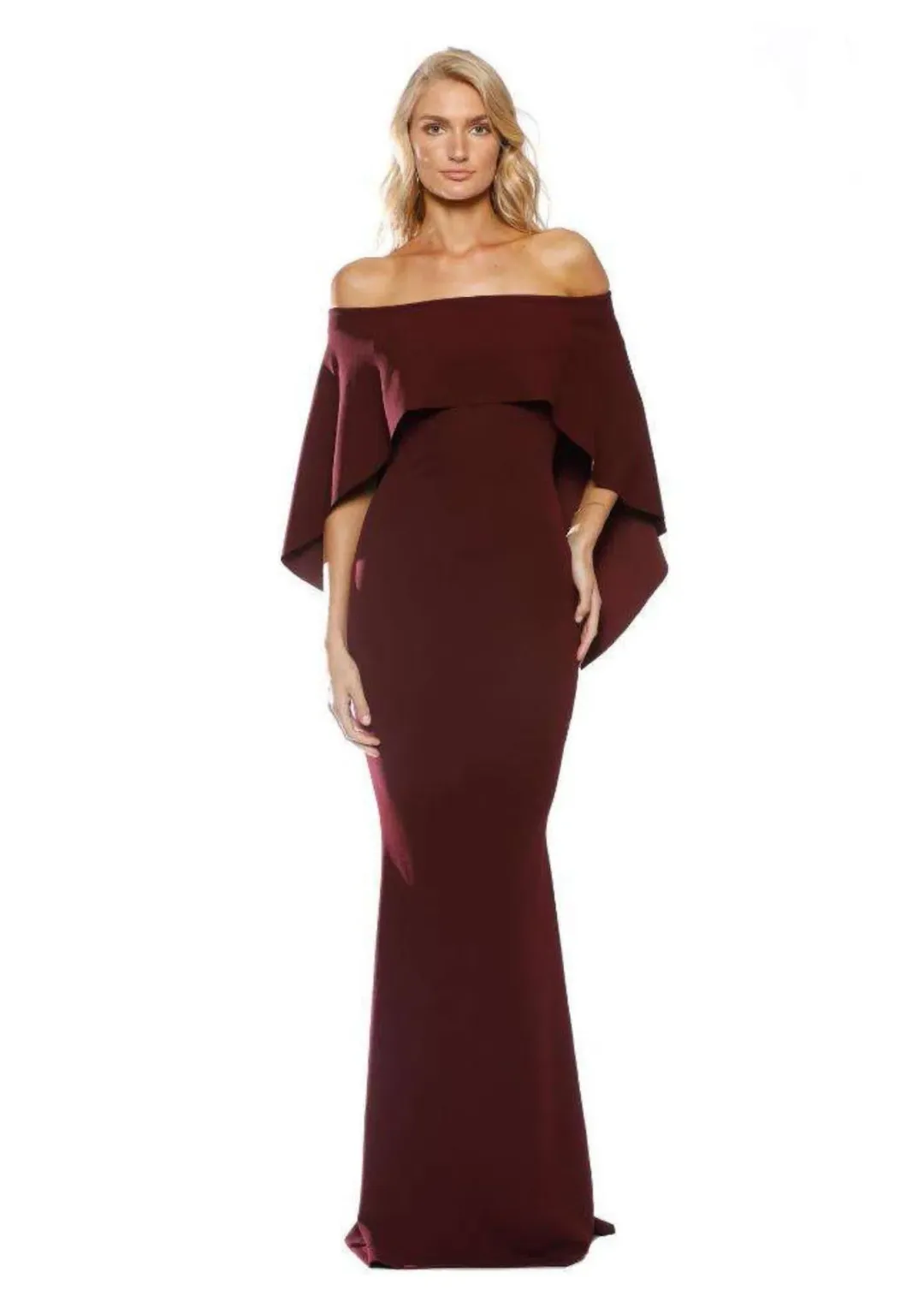 Pasduchas Composure Gown in Wine Size 6 for rent on The Volte - main image
