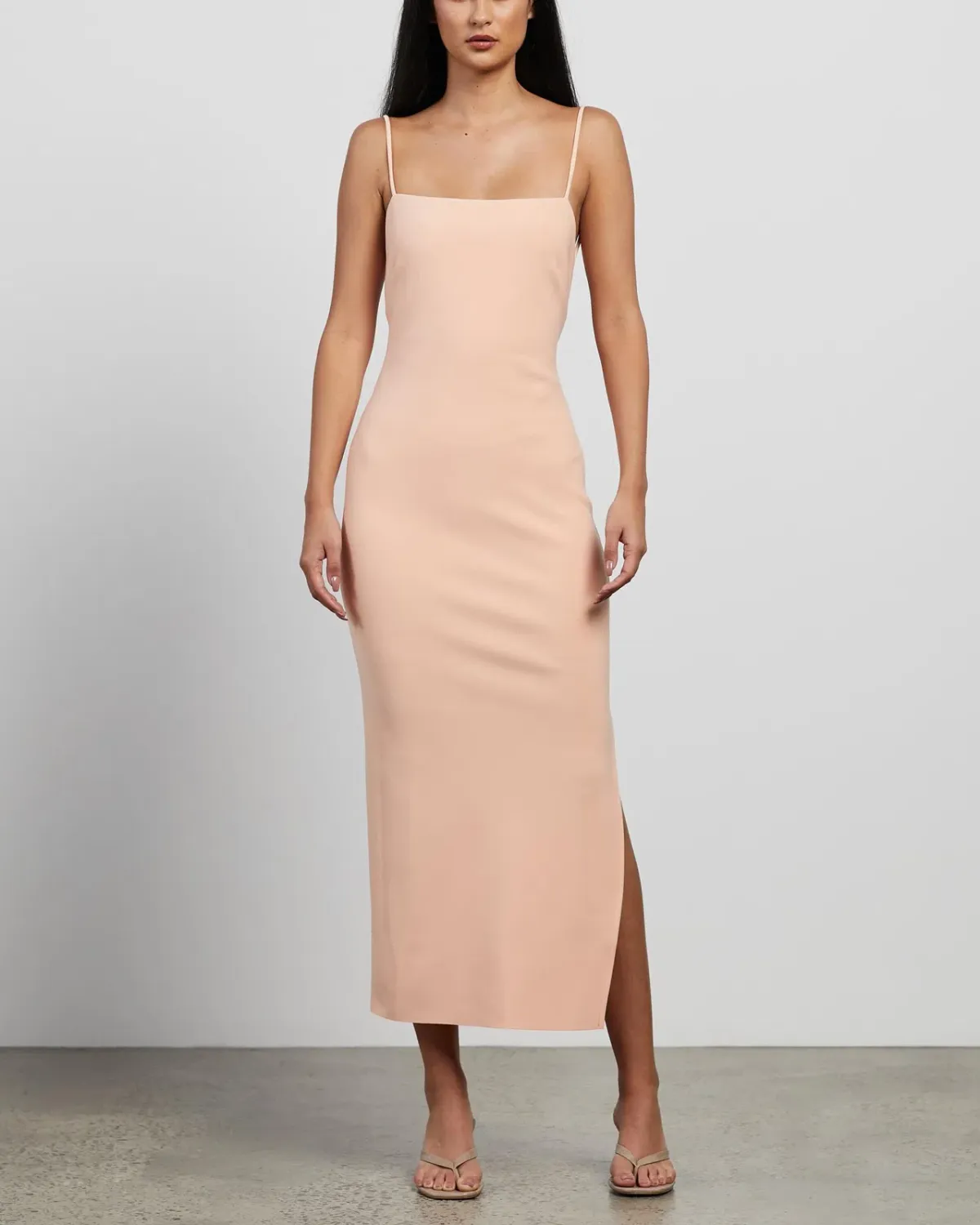 Bec & Bridge Maddison Midi Dress Peach Size 8 - Image 1