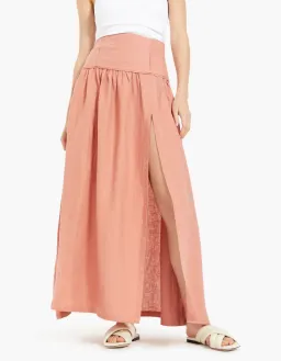 Bec & Bridge Alamos Maxi Skirt in Grapefruit Size 8 for rent on The Volte - image 2