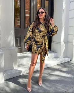 Pasduchas Elody Shell Mini Dress Print Size 14 for rent on The Volte - image 2