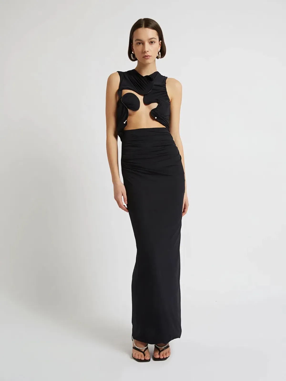 Christopher Esber Venus Tank Dress Black Size 6 - Image 2