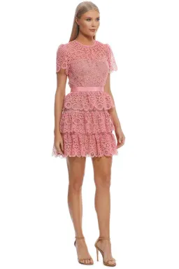 Self Portrait Pink Tiered Dress Pink Size 10 for rent on The Volte - image 2