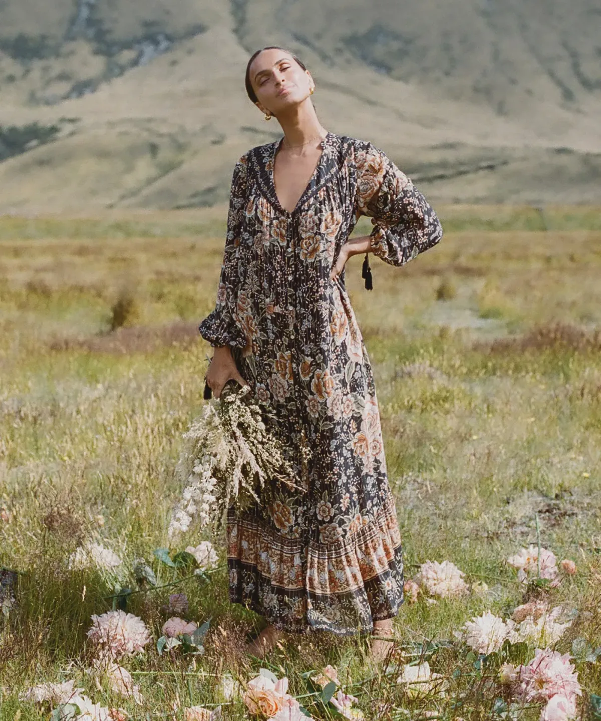 Spell Mystic Gown Nightfall Print Size 10 - Image 1