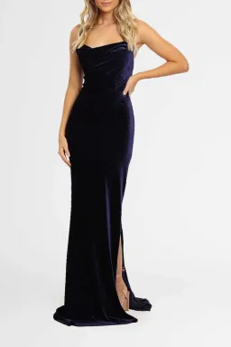 Tania Olsen Carlisle Gown in Navy Size 6 for rent on The Volte - image 1