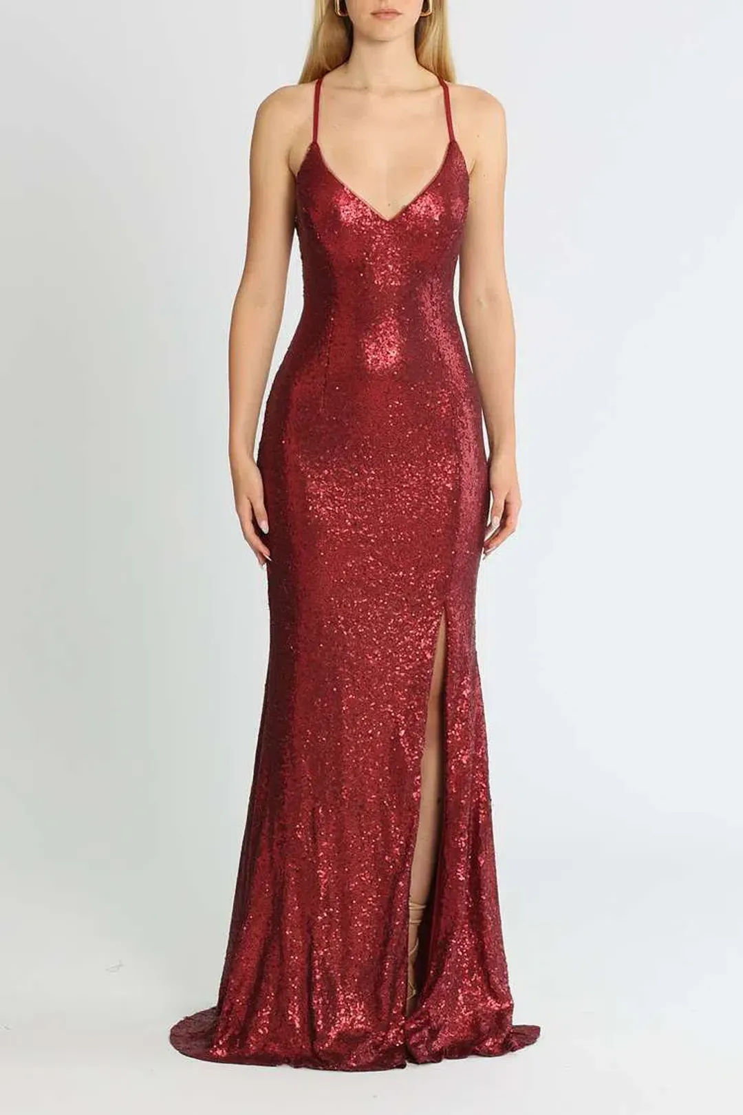 Tania Olsen India Gown Red Size 6 for rent on The Volte - main image