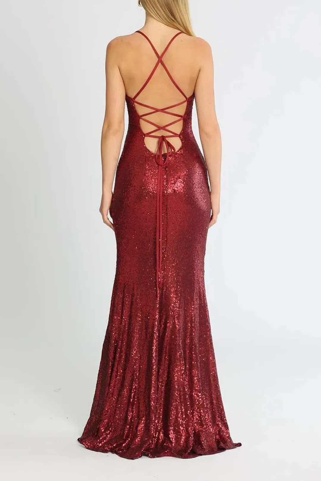 Tania Olsen India Gown Red Size 6 for rent on The Volte - main image