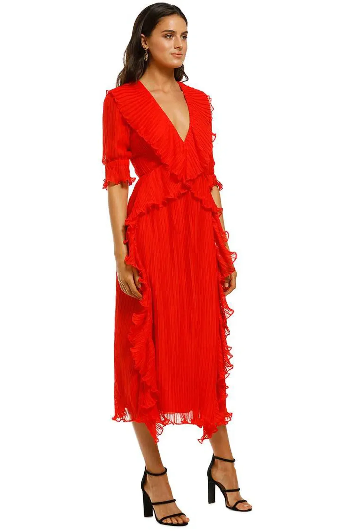 Talulah Sweet Sugar Midi Dress Red Size 8 - Image 2