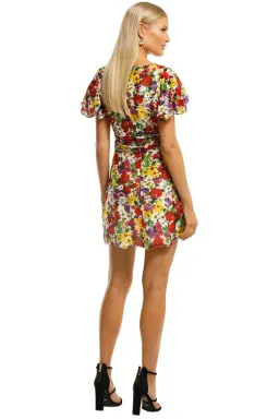 Talulah The Blossom Mini Dress Cloud Dancer Multi Print Size 12 for rent on The Volte - image 3