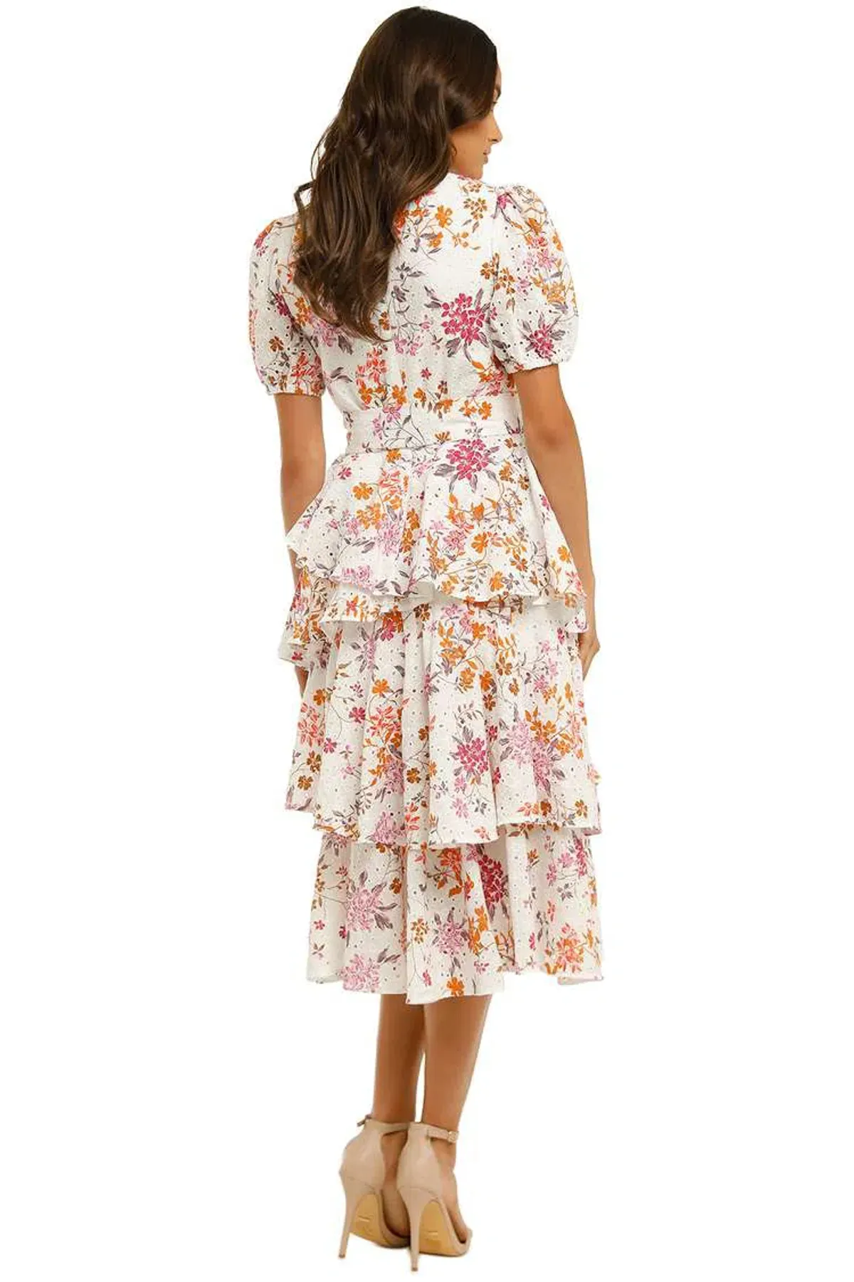 Talulah Jasmine Vines Midi Dress Jasmine Vines Multi Print Size 8 - Image 3