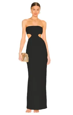 Natalie Rolt Carmen Gown Black Size 8 for rent on The Volte - image 1