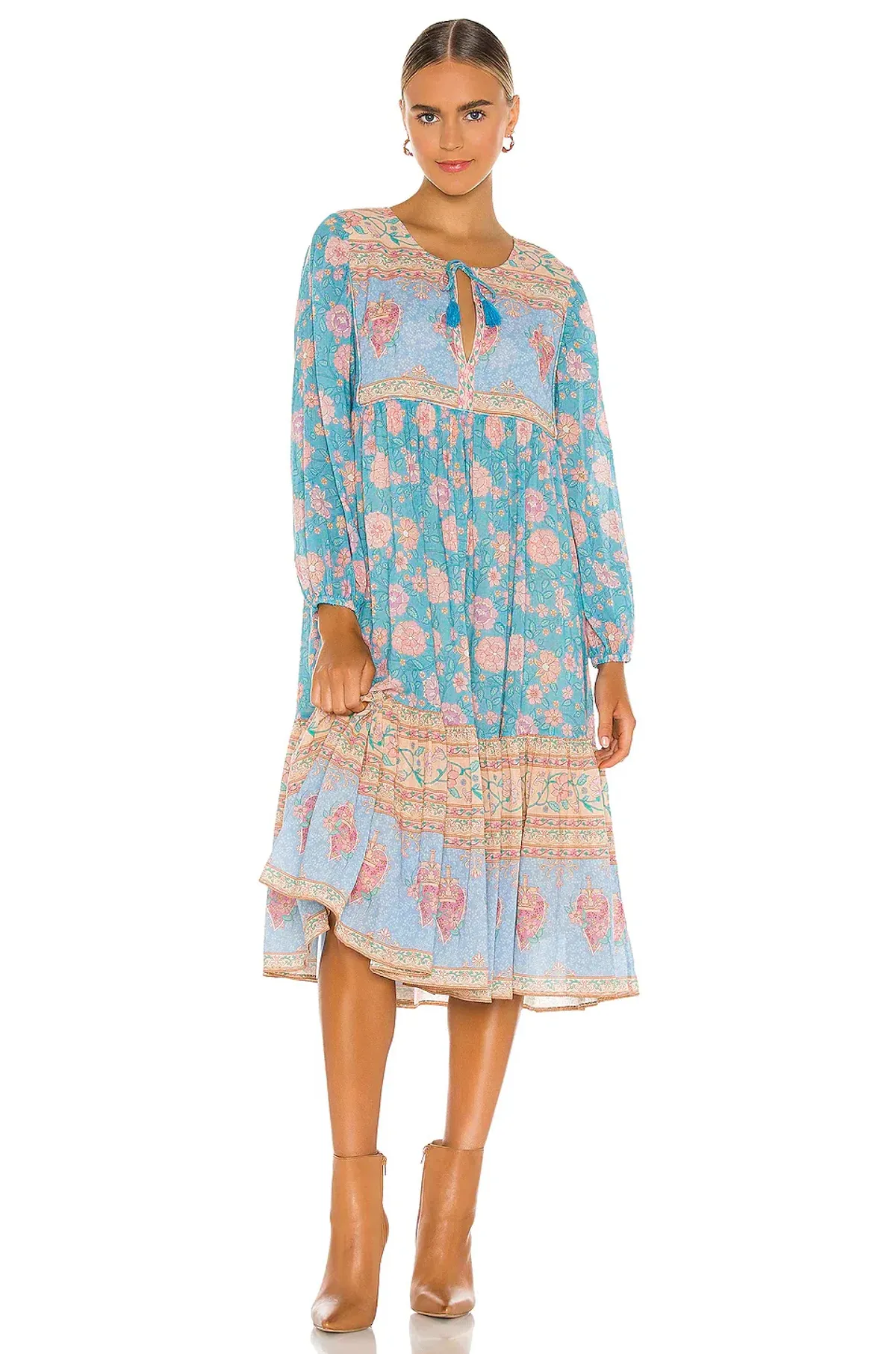 Spell and the Gypsy Love Story Boho Dress Sky Blue Size 8 - Image 1