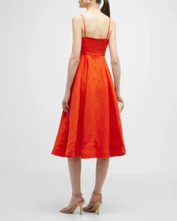 Zimmermann Wonderland Picnic Midi Dress Red Size 1 / AU 10 for rent on The Volte - image 4